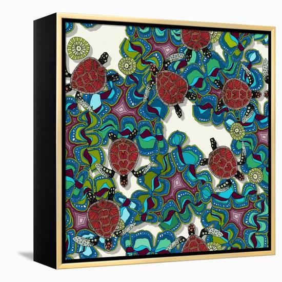 Turtle Reef-Sharon Turner-Framed Stretched Canvas