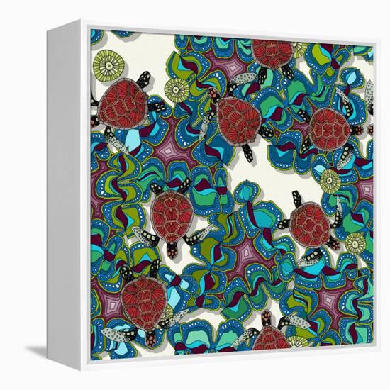 Turtle Reef-Sharon Turner-Framed Stretched Canvas