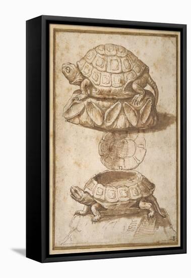 Turtle Shaped Sweetmeat Box-Giulio Romano-Framed Premier Image Canvas