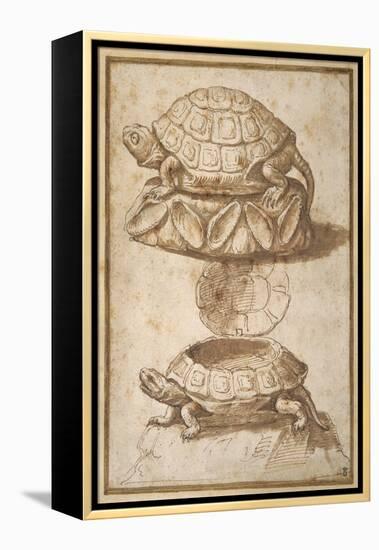 Turtle Shaped Sweetmeat Box-Giulio Romano-Framed Premier Image Canvas