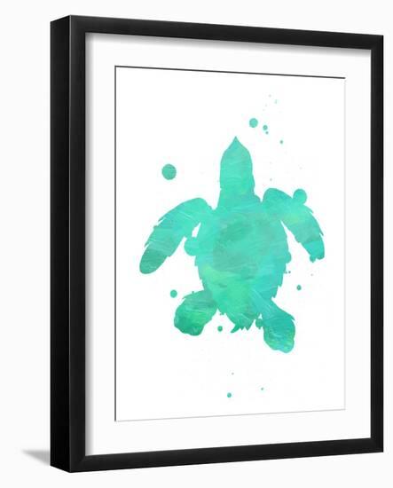 Turtle Splat-Jace Grey-Framed Art Print