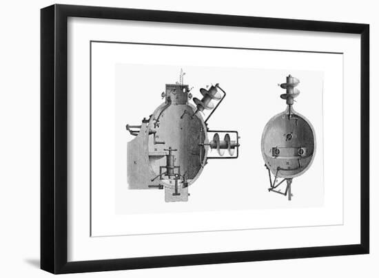 Turtle, Submarine Designed by David Bushnell, 1787-null-Framed Giclee Print