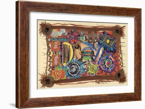 Turtle Wisdom, 2003-Oglafa Ebitari Perrin-Framed Giclee Print