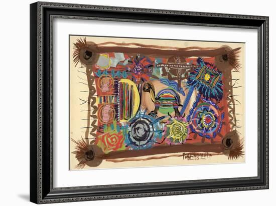 Turtle Wisdom, 2003-Oglafa Ebitari Perrin-Framed Giclee Print