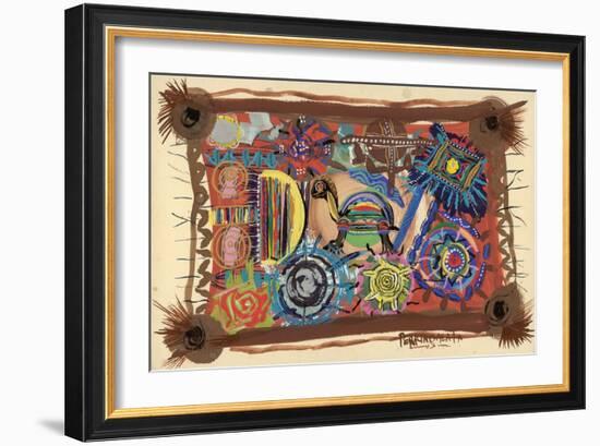 Turtle Wisdom, 2003-Oglafa Ebitari Perrin-Framed Giclee Print