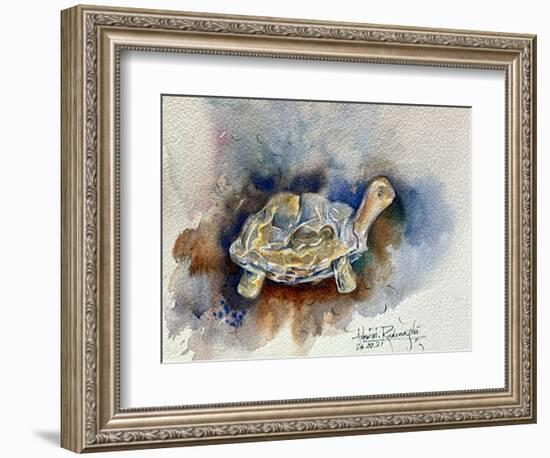 Turtle With Effect-Ashwini Rudraksi-Framed Premium Giclee Print