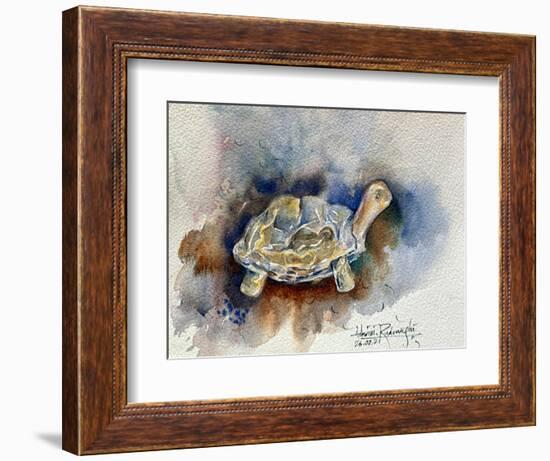 Turtle With Effect-Ashwini Rudraksi-Framed Premium Giclee Print