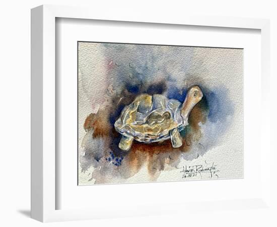 Turtle With Effect-Ashwini Rudraksi-Framed Premium Giclee Print