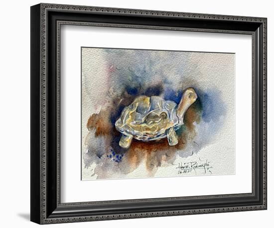 Turtle With Effect-Ashwini Rudraksi-Framed Premium Giclee Print