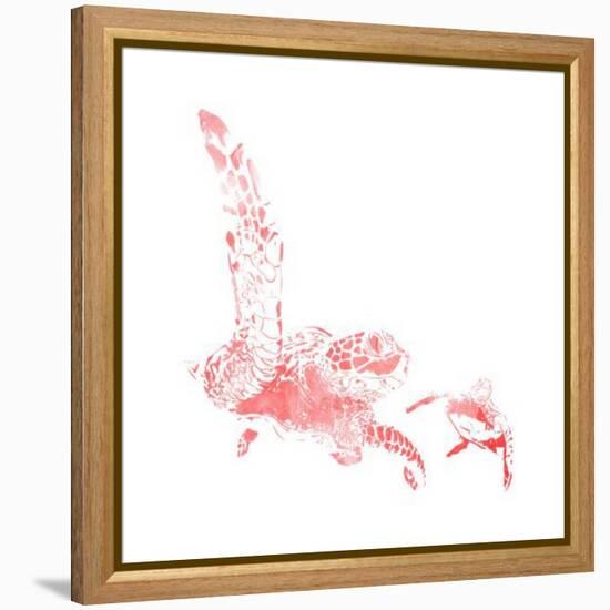 Turtles In The Sea Coral-Milli Villa-Framed Stretched Canvas