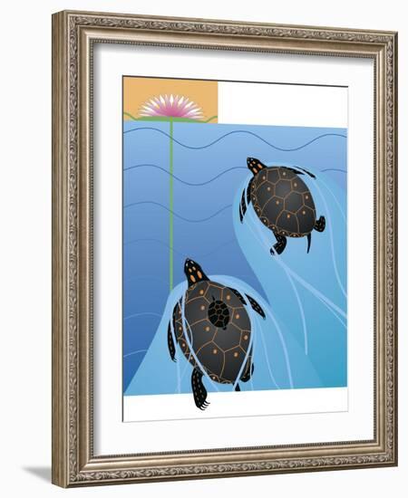 Turtles-Marie Sansone-Framed Giclee Print