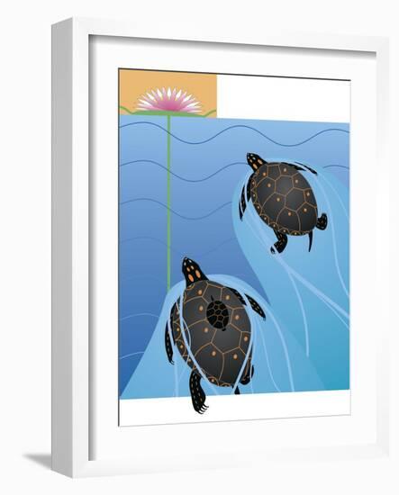 Turtles-Marie Sansone-Framed Giclee Print