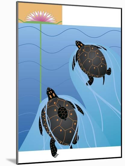 Turtles-Marie Sansone-Mounted Giclee Print