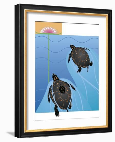 Turtles-Marie Sansone-Framed Giclee Print