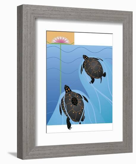 Turtles-Marie Sansone-Framed Giclee Print