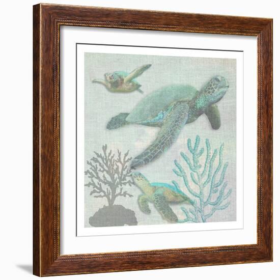 Turtles-Sheldon Lewis-Framed Art Print