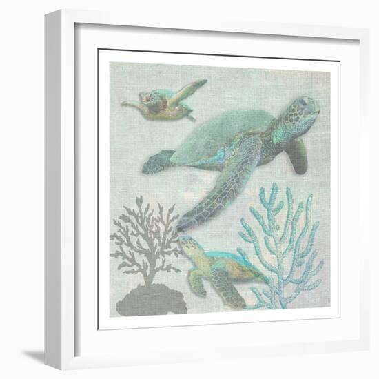 Turtles-Sheldon Lewis-Framed Art Print