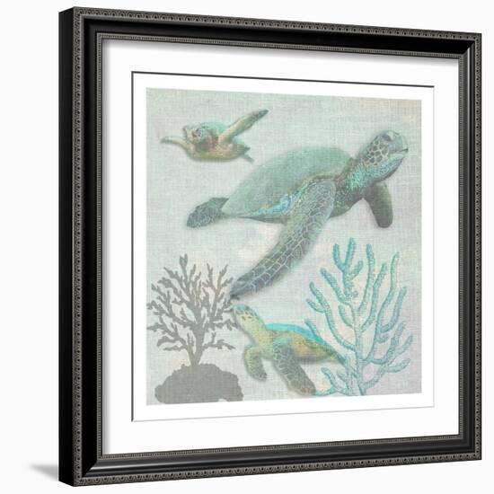 Turtles-Sheldon Lewis-Framed Art Print