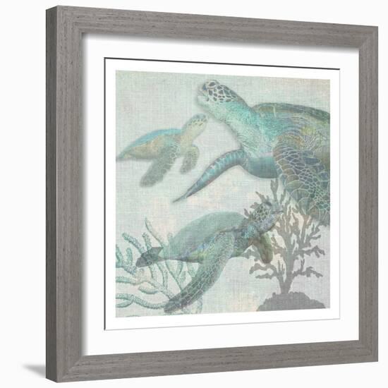 Turtles-Sheldon Lewis-Framed Art Print