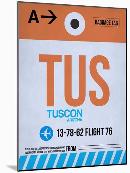 TUS Tuscon Luggage Tag II-NaxArt-Mounted Art Print