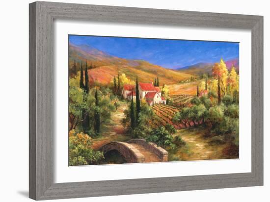 Tuscan Bridge-Art Fronckowiak-Framed Premium Giclee Print