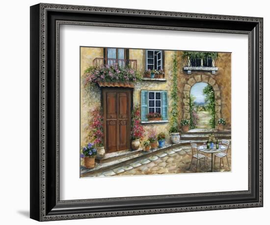 Tuscan Courtyard-Marilyn Dunlap-Framed Premium Giclee Print