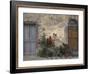 Tuscan Doorway in Castellina in Chianti, Italy-Walter Bibikow-Framed Photographic Print