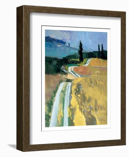 Tuscan Field II-Peter Fiore-Framed Art Print