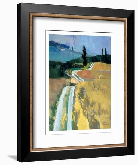 Tuscan Field II-Peter Fiore-Framed Art Print