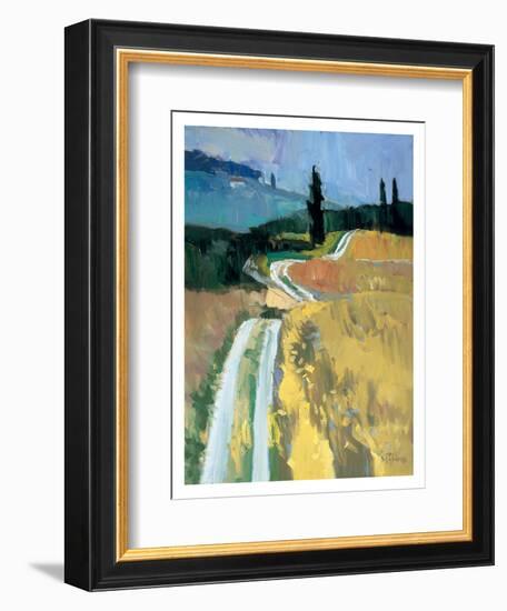 Tuscan Field II-Peter Fiore-Framed Art Print