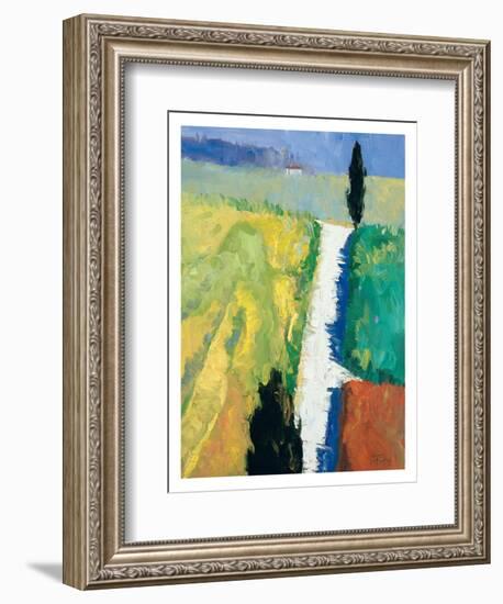 Tuscan Field II-Peter Fiore-Framed Art Print