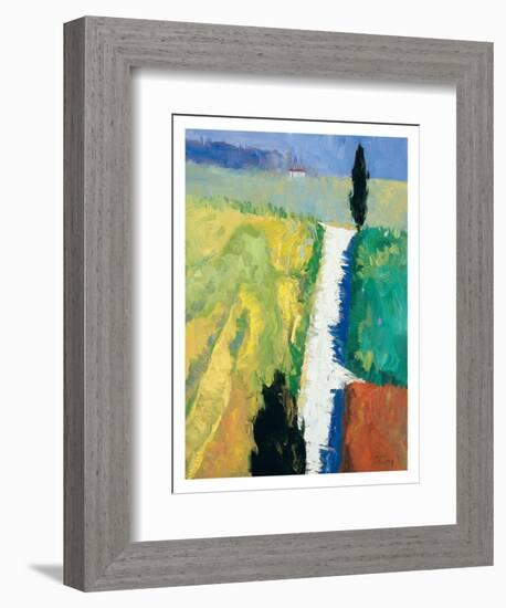 Tuscan Field II-Peter Fiore-Framed Art Print