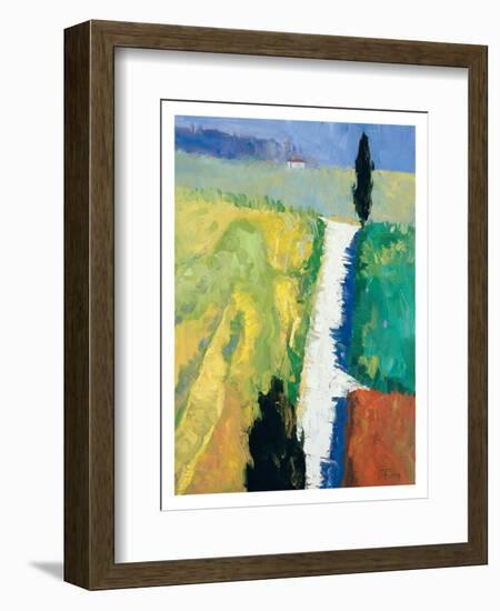 Tuscan Field II-Peter Fiore-Framed Art Print