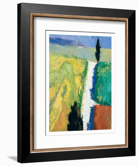 Tuscan Field II-Peter Fiore-Framed Art Print