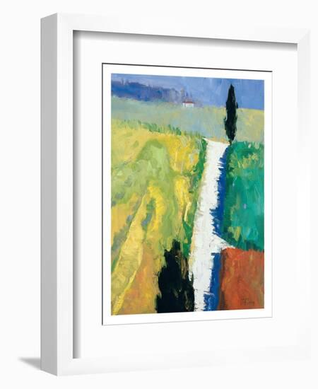 Tuscan Field II-Peter Fiore-Framed Art Print