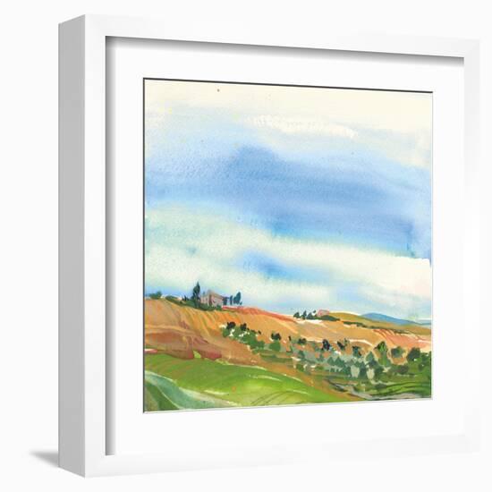 Tuscan Fields-Kristy Rice-Framed Art Print