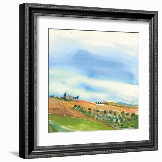 Tuscan Fields-Kristy Rice-Framed Art Print