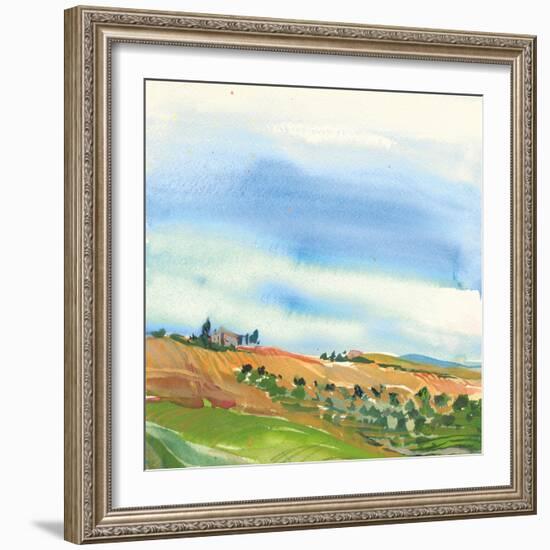 Tuscan Fields-Kristy Rice-Framed Art Print