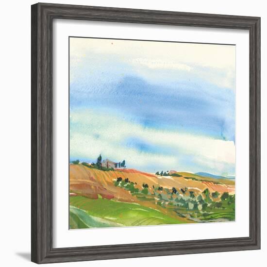 Tuscan Fields-Kristy Rice-Framed Art Print