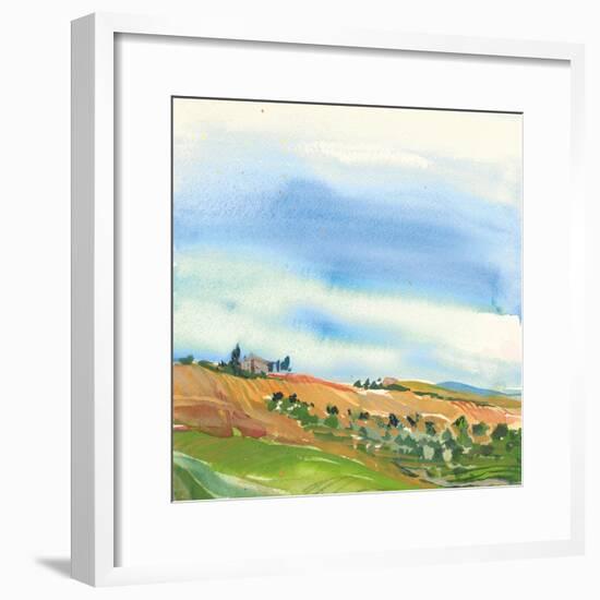 Tuscan Fields-Kristy Rice-Framed Art Print