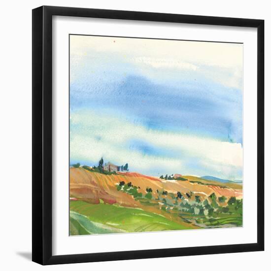 Tuscan Fields-Kristy Rice-Framed Art Print