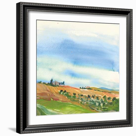 Tuscan Fields-Kristy Rice-Framed Art Print