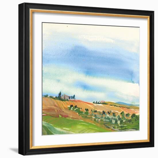 Tuscan Fields-Kristy Rice-Framed Art Print