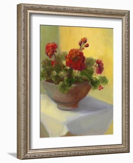 Tuscan Geraniums-Mary Jean Weber-Framed Art Print