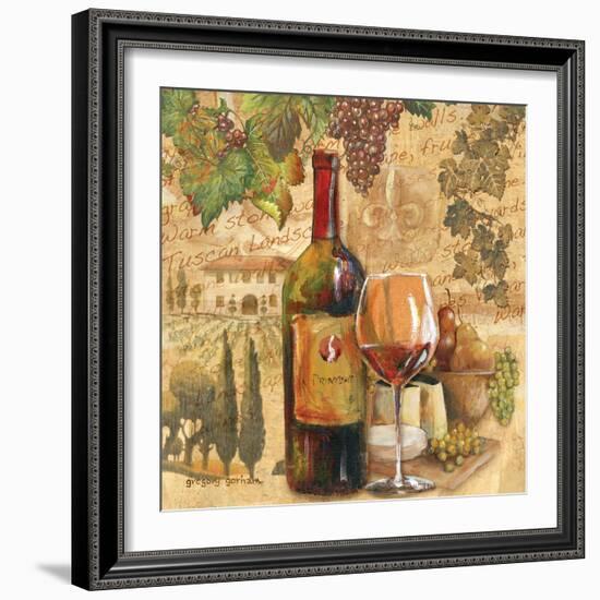 Tuscan Harvest - Wine-Gregory Gorham-Framed Art Print