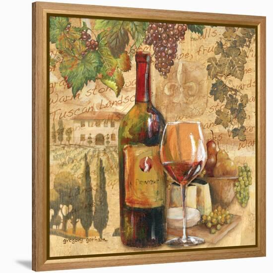 Tuscan Harvest - Wine-Gregory Gorham-Framed Stretched Canvas