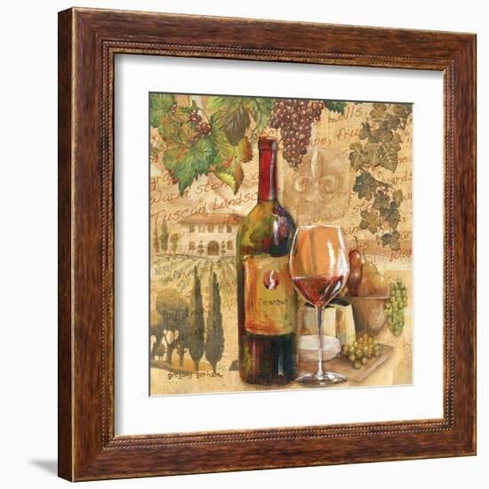 Tuscan Harvest - Wine-Gregory Gorham-Framed Art Print