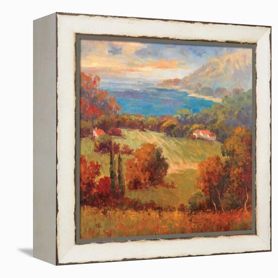 Tuscan Hill View-K. Park-Framed Stretched Canvas