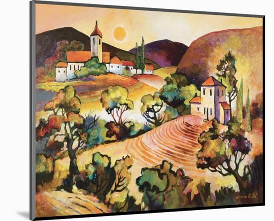 Tuscan Landscape 1-Warren Cullar-Mounted Art Print