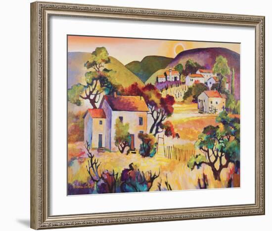 Tuscan Landscape 2-Warren Cullar-Framed Art Print